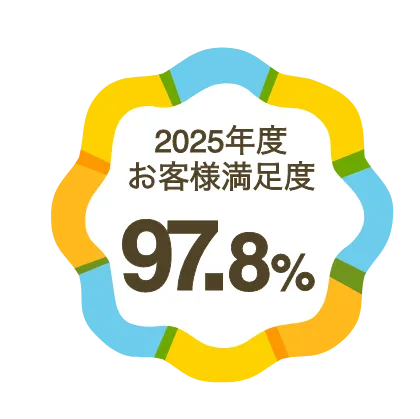 2025年度 お客様満足度97.8%