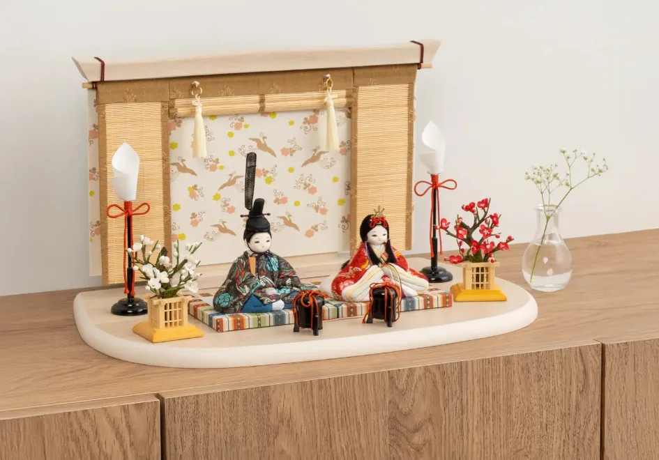 ことこと　相鳥花菱文・紅色